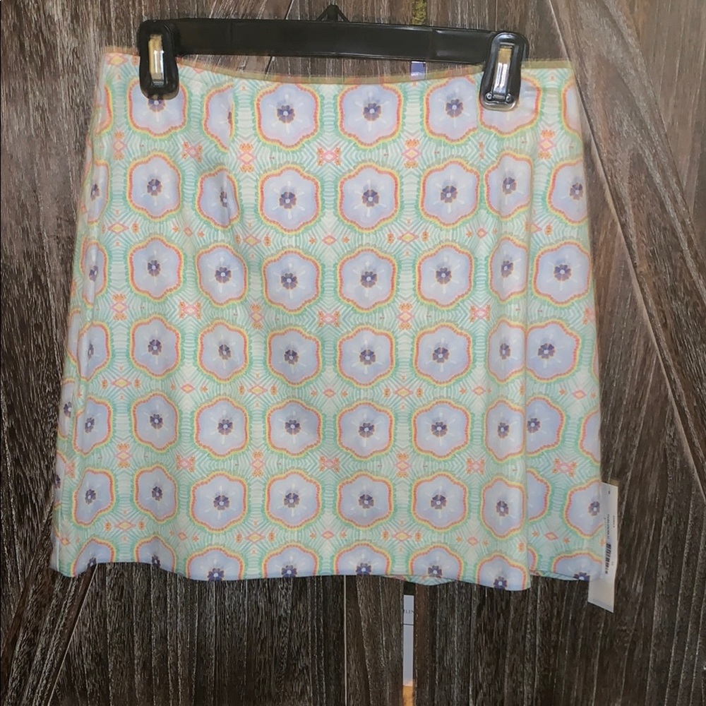 Floral Mini Skirt in Vibrant Hues